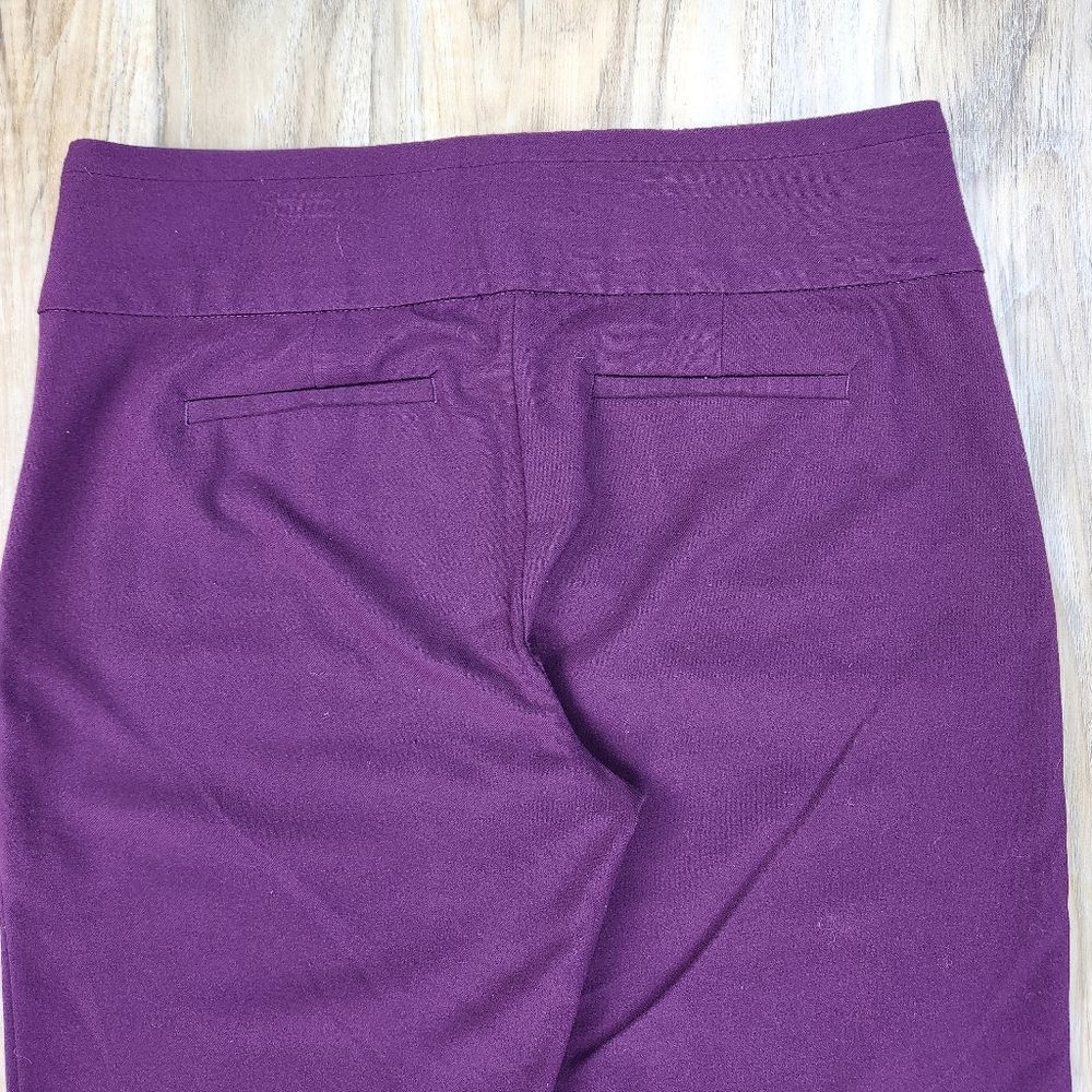 🩵Hollywould Burgundy Lightweight Rayon Blend Skinny Ankle Pants Size 7/29 - Picture 6 of 13